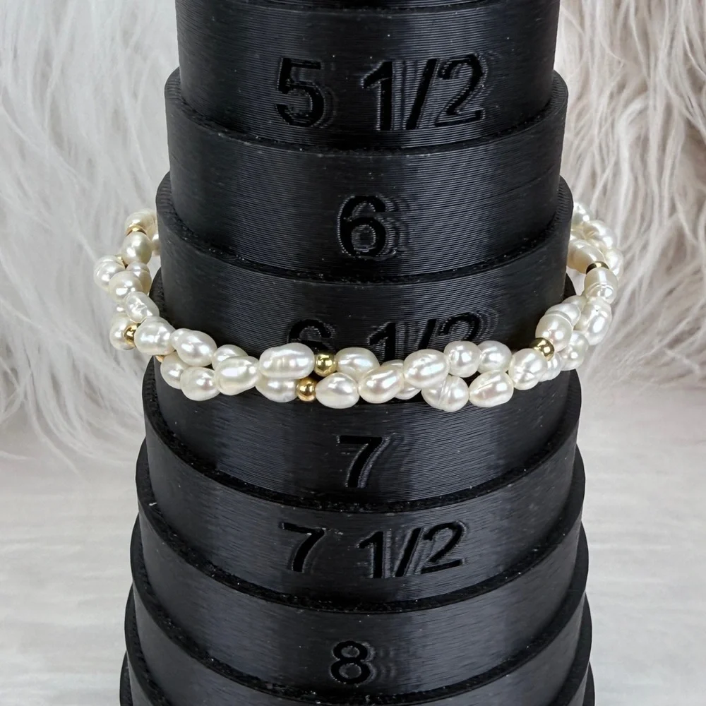 Vintage Avon Faux Pearl and Goldtone twisted Bracelet